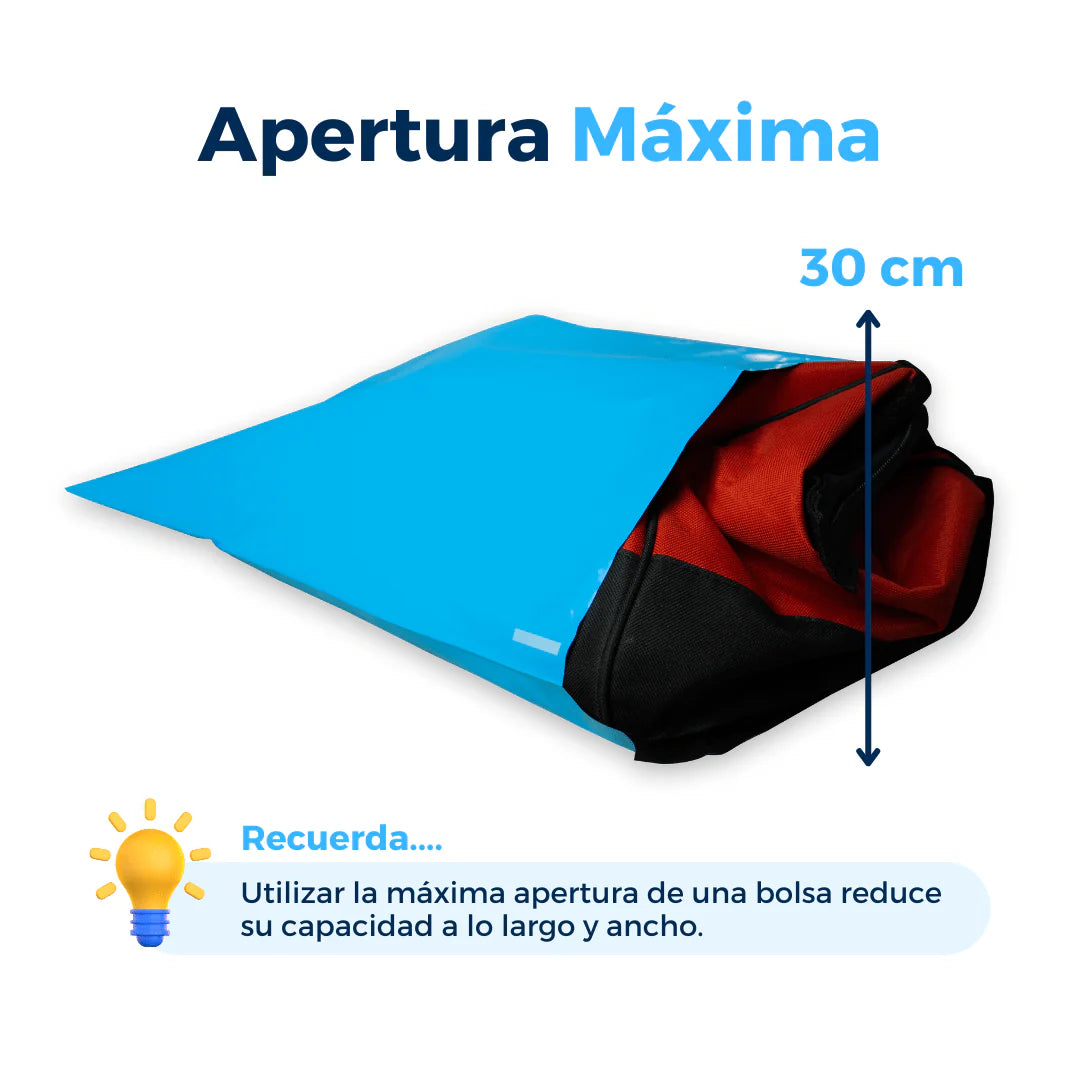 37 x 48 cm - Bolsas de envío azules