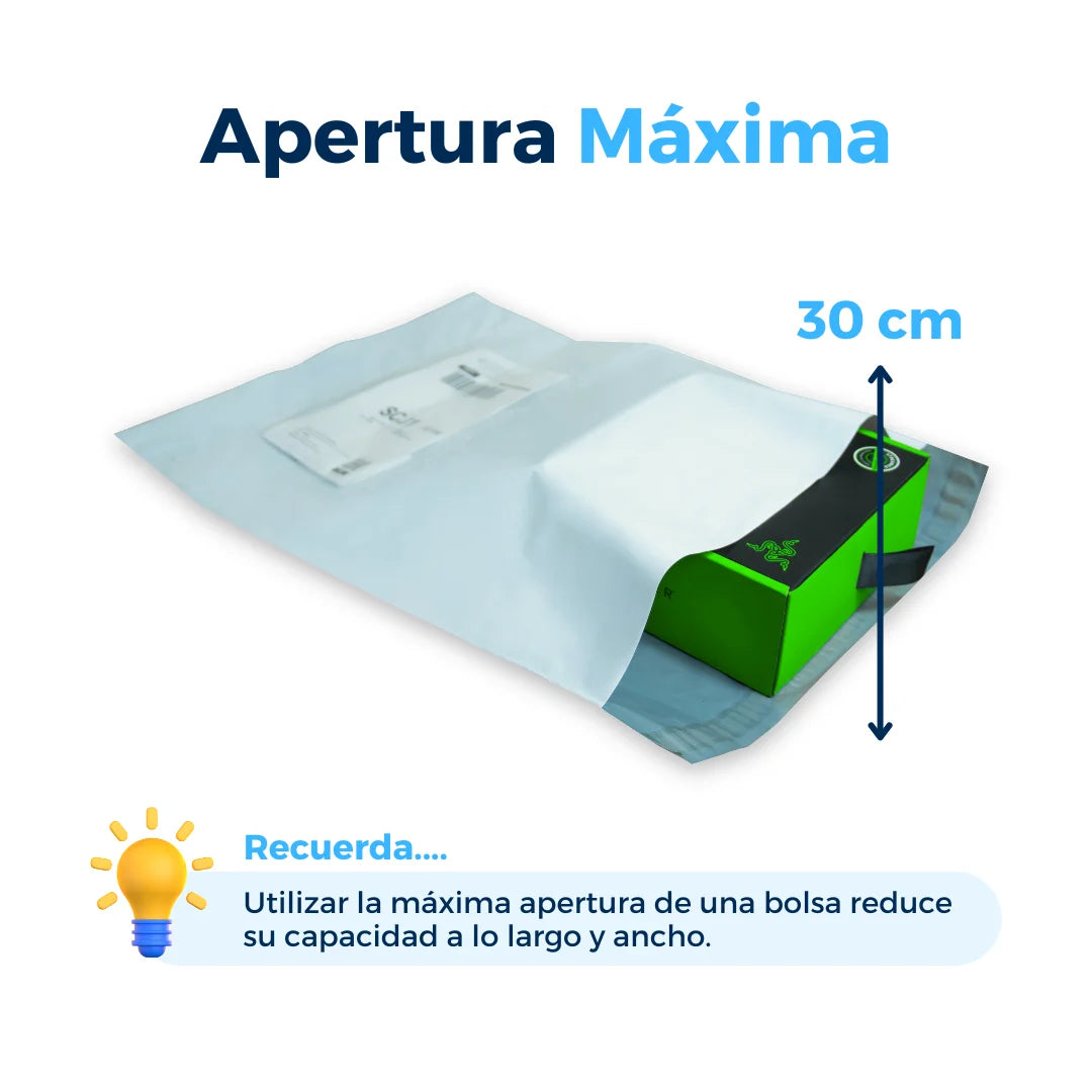 37 x 48 cm - Bolsas de envío con soporte de guía