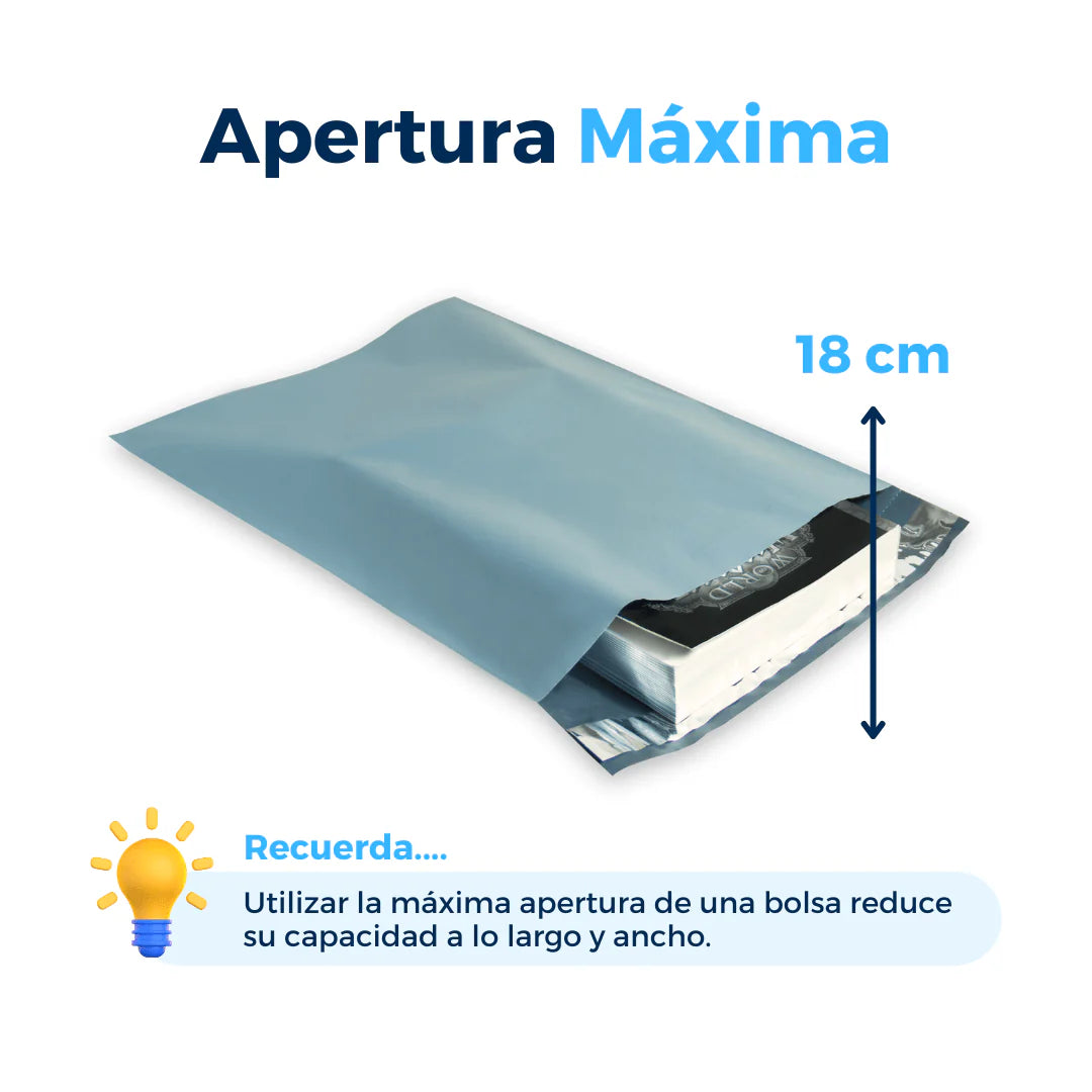 Bolsas de envío ecológicas con soporte para guía (25 x 33 cm)