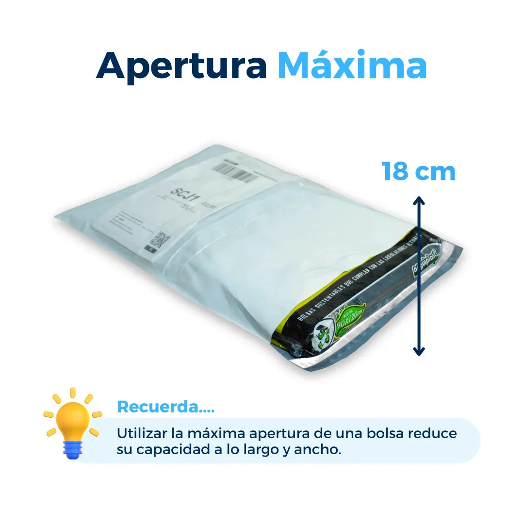 25 x 33 cm - Bolsas de Envío con Porta Guía Línea Económica