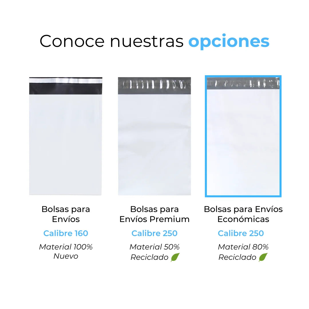 Bolsas de envío Economy Line con soporte para guía (22 x 30 cm)