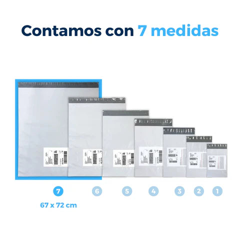 67 x 72 cm - Bolsas de envío con soporte de guía