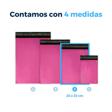 25 x 33 cm - Pink Shipping Bags