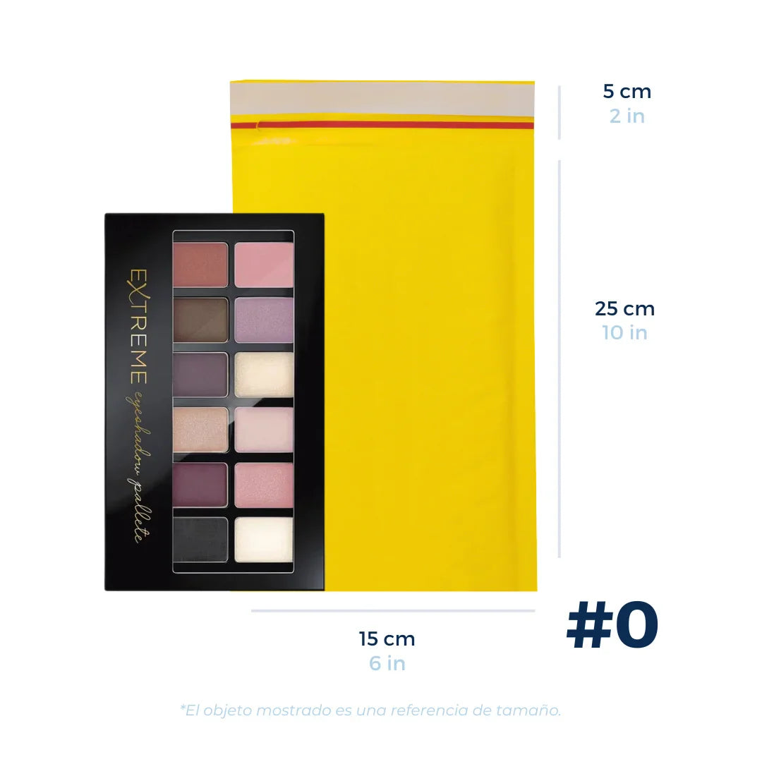 15 x 25 cm - #0 Yellow Bubble Envelopes