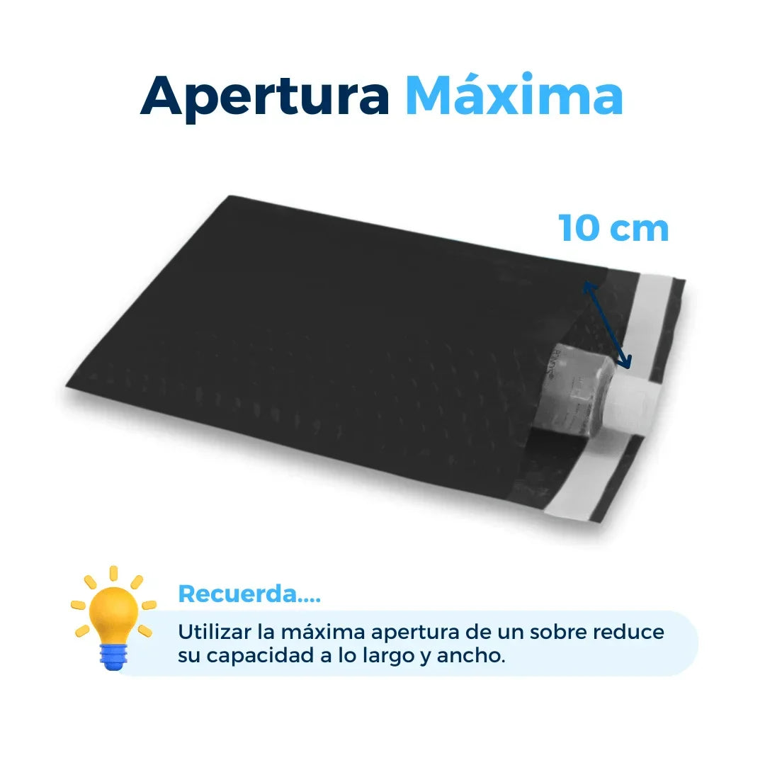 15 x 25 cm - #0 Black Bubble Envelopes