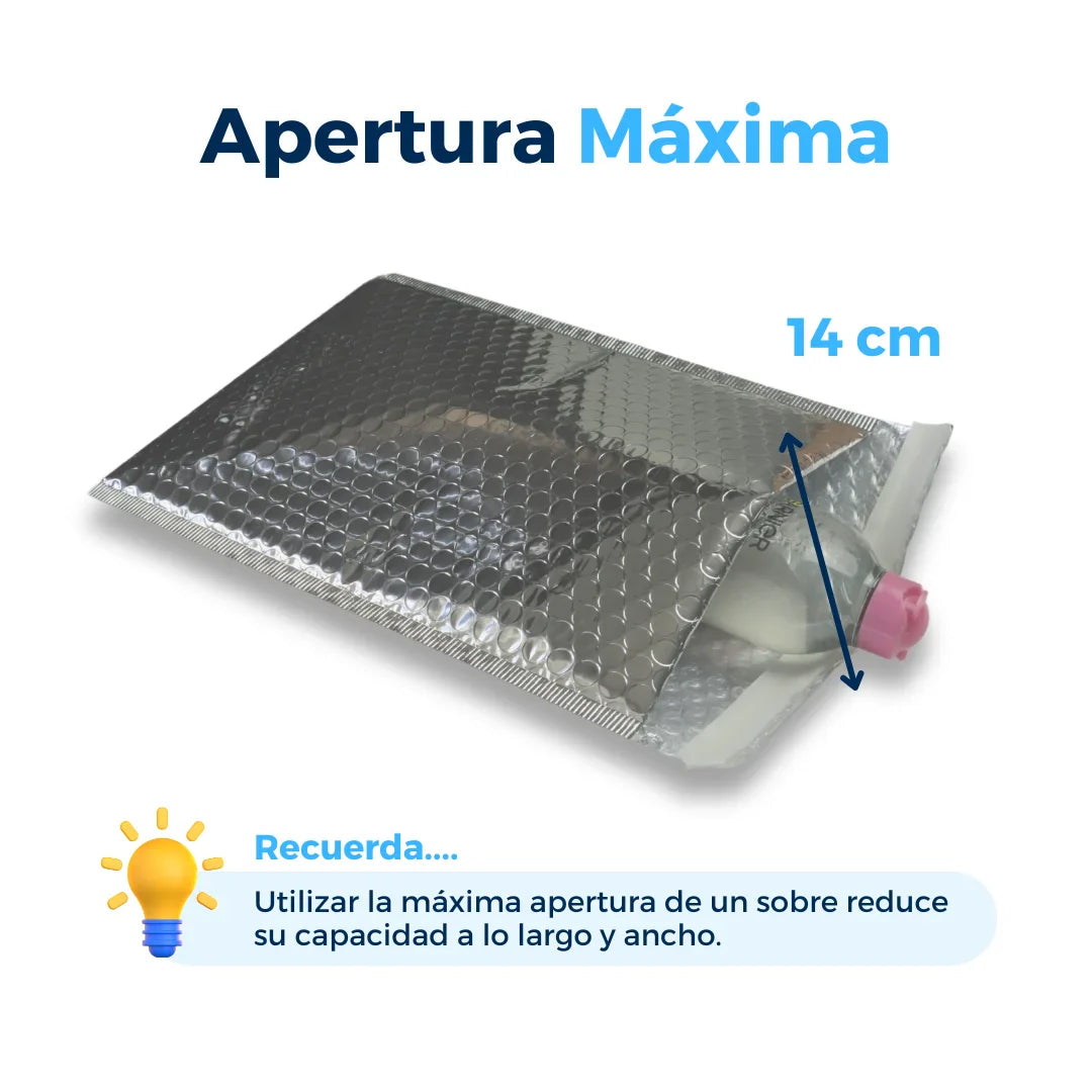 21 x 30 cm - Sobres de burbujas plateados n.° 2