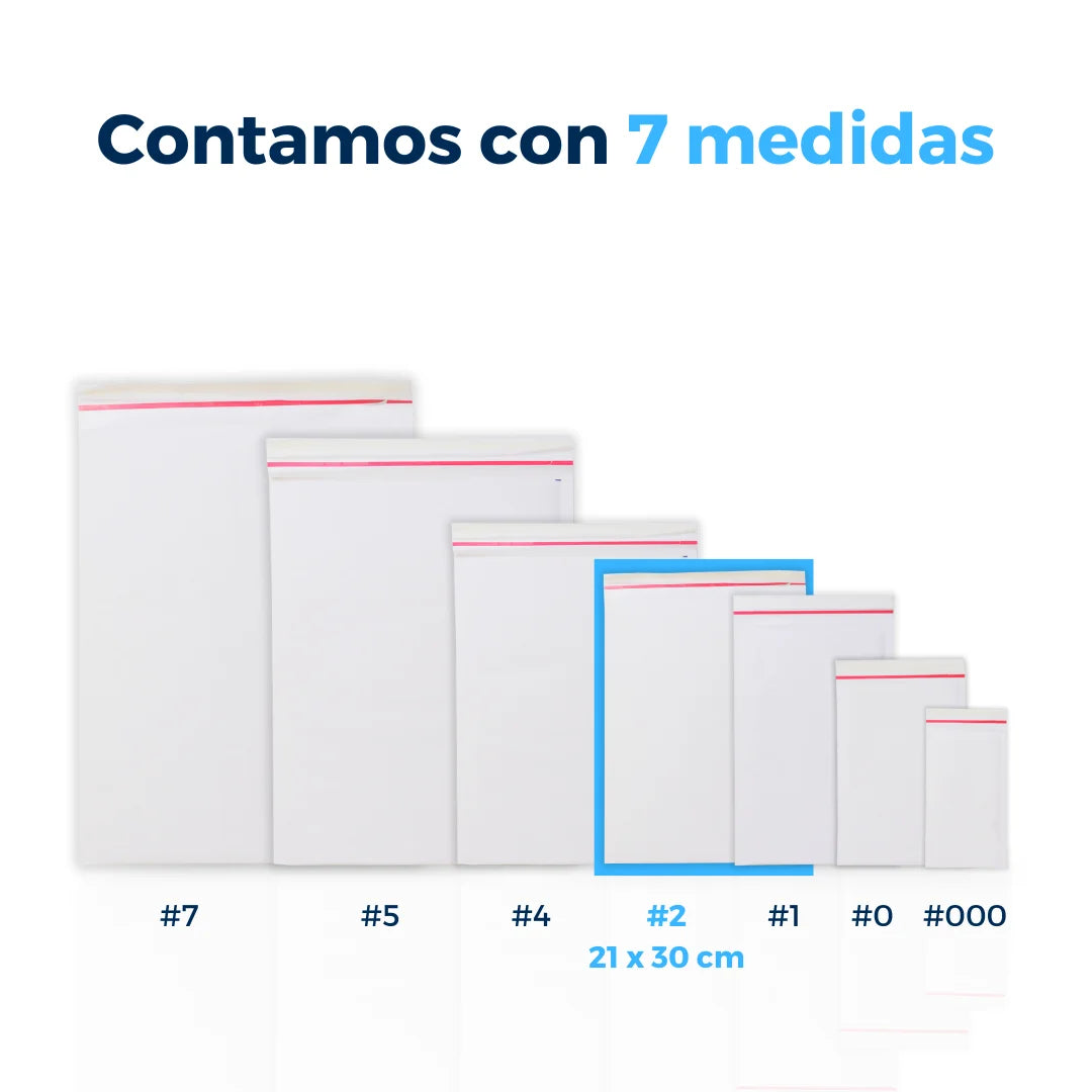 21 x 30 cm - #2 White Bubble Envelopes