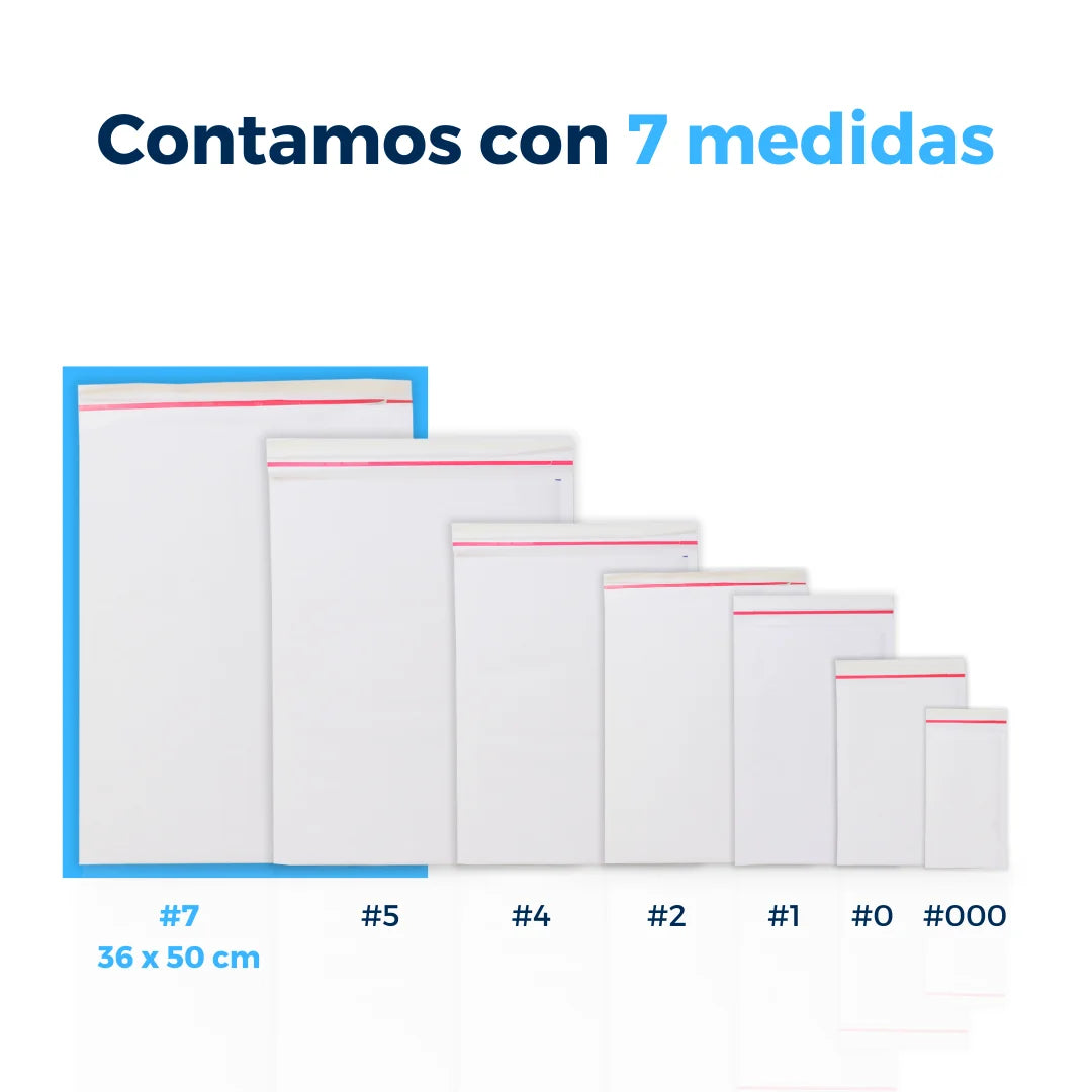 36 x 50 cm - #7 White Bubble Envelopes