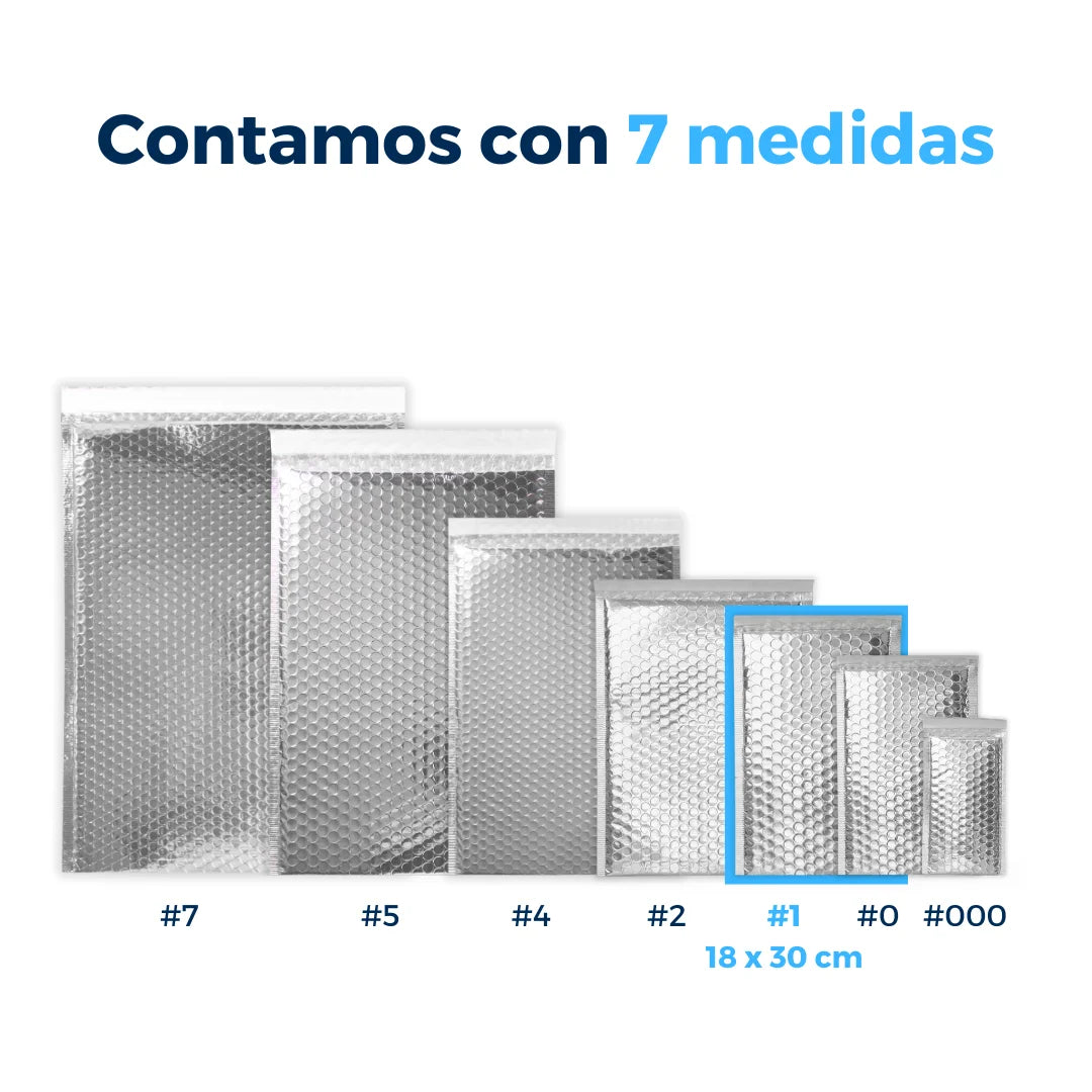 18 x 30 cm - #1 Silver Bubble Envelopes