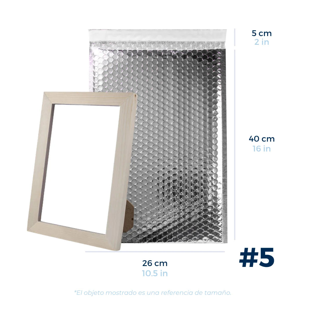 26 x 40 cm - #5 Silver Bubble Envelopes