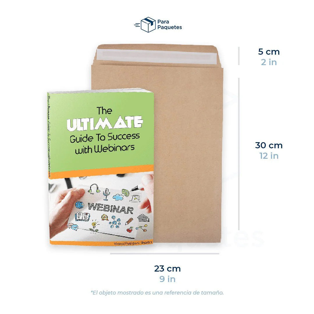 23 x 30 cm - #3 Gusseted Paper Shipping Bags