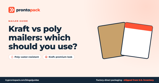 Kraft vs poly mailers: which should you use?: ProntoPack packaging guide