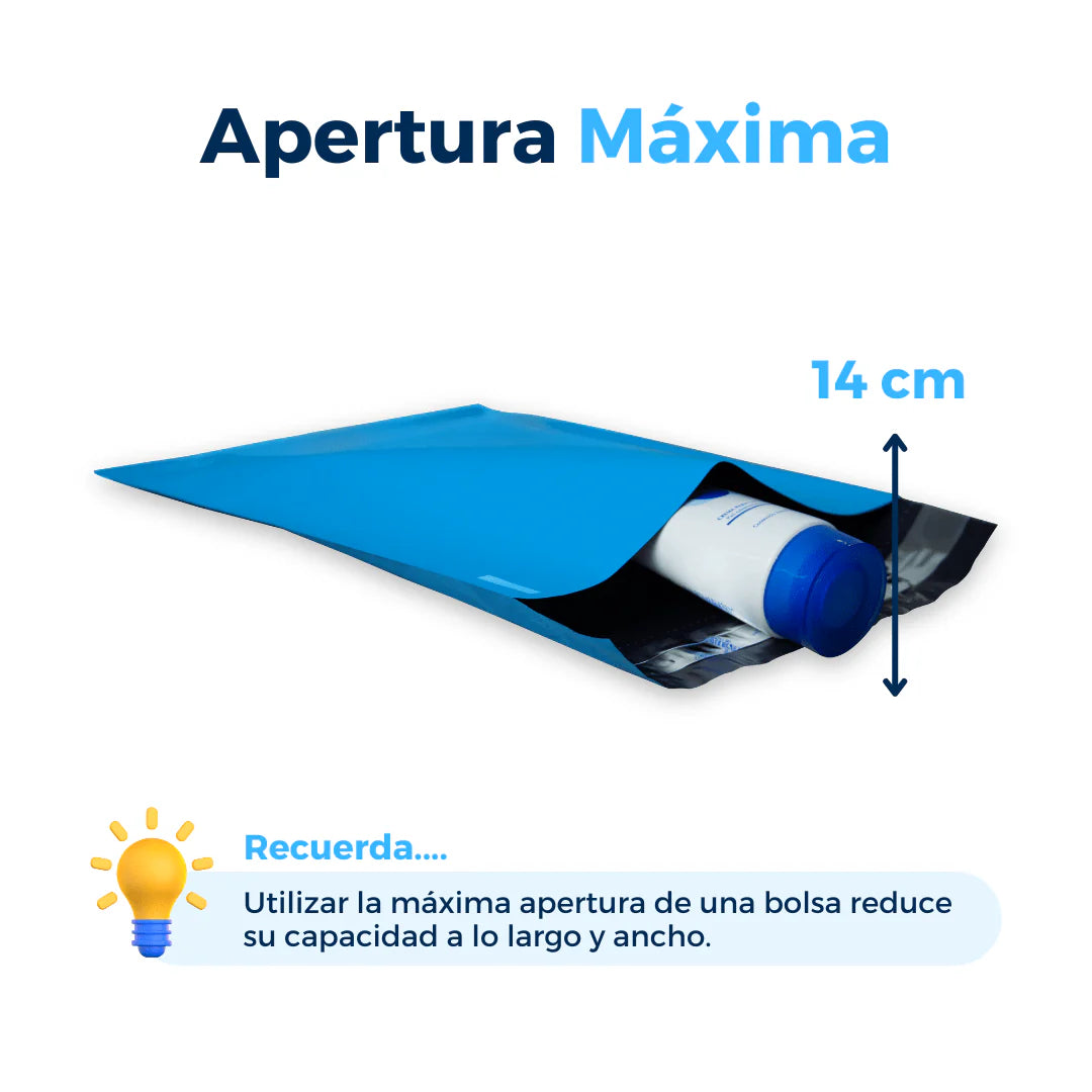 19 x 26 cm - Bolsas de envío azules
