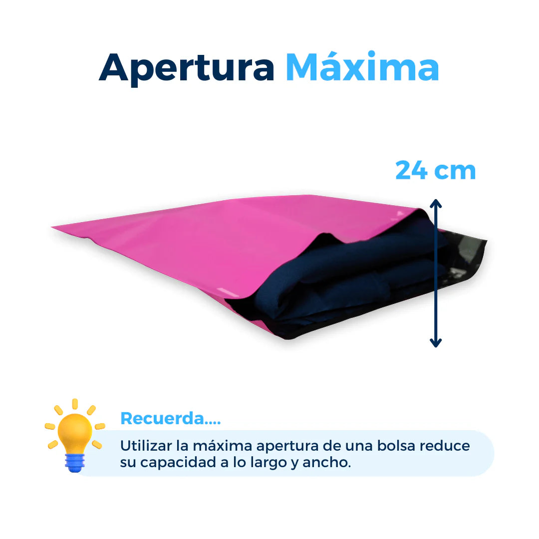 Bolsas de envío rosas de 30 x 40 cm