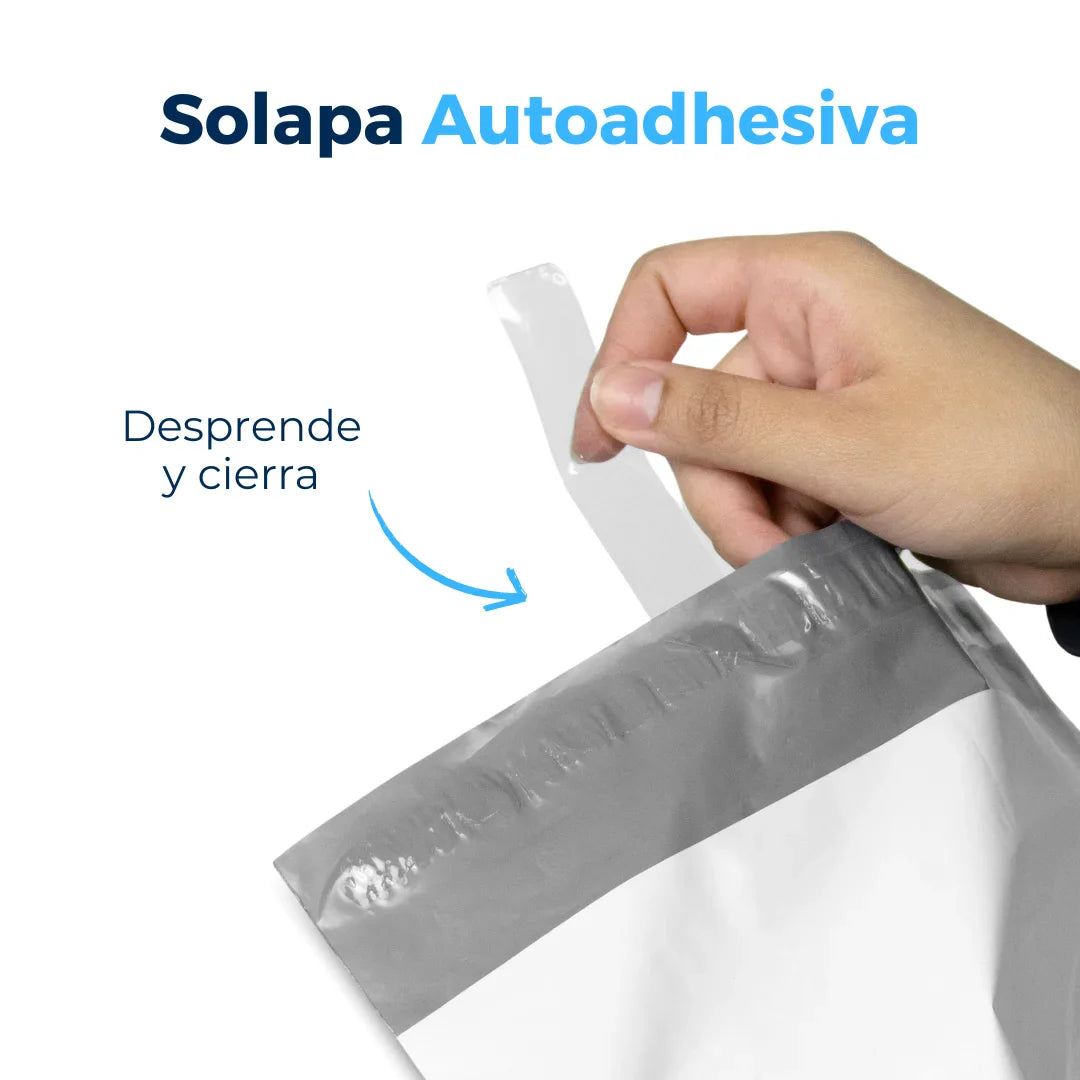 30 x 40 cm - Bolsas de Envío con Porta Guía Línea Económica