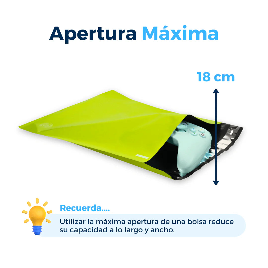10 x 13 in - Green Shipping Bags with Guide Holder