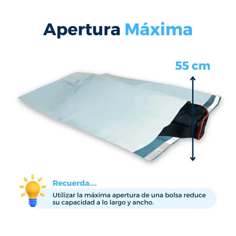 67 x 72 cm - Bolsas de Envío con Porta Guía Línea Económica