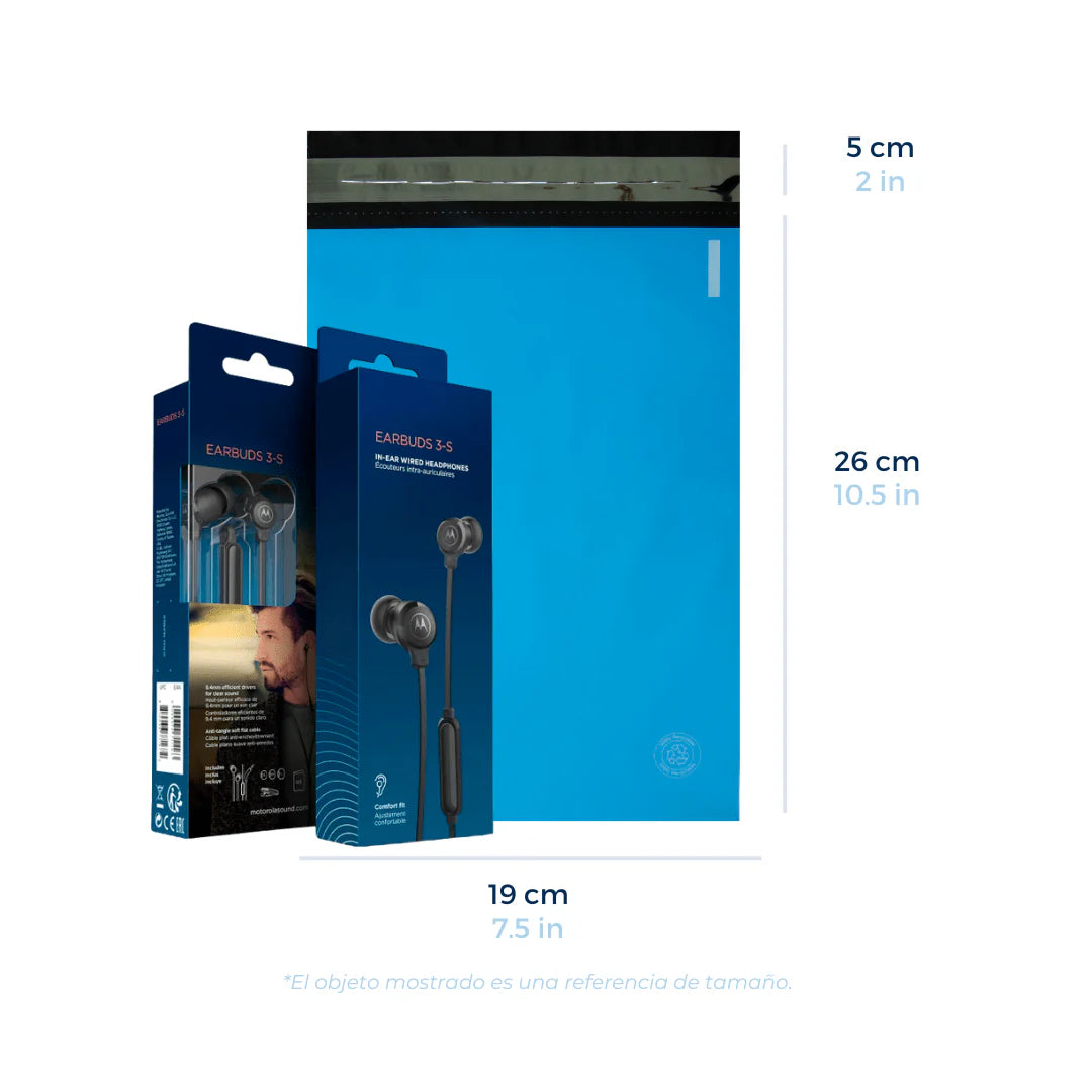 19 x 26 cm - Blue Shipping Bags