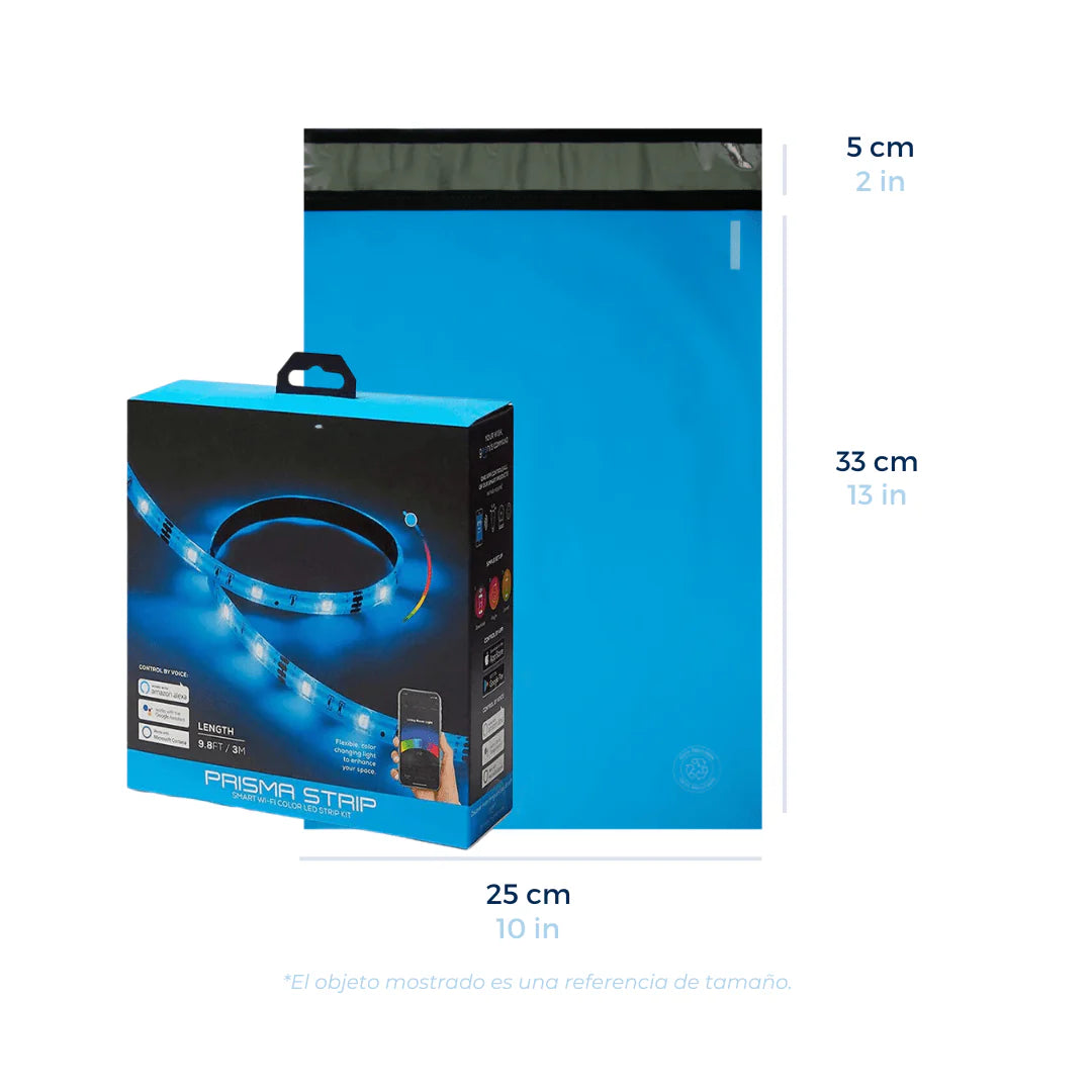 10 x 13 in - Blue Shipping Bags with Guide Holder | ProntoPack