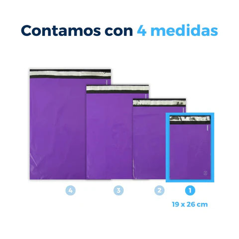 19 x 26 cm - Purple Shipping Bags