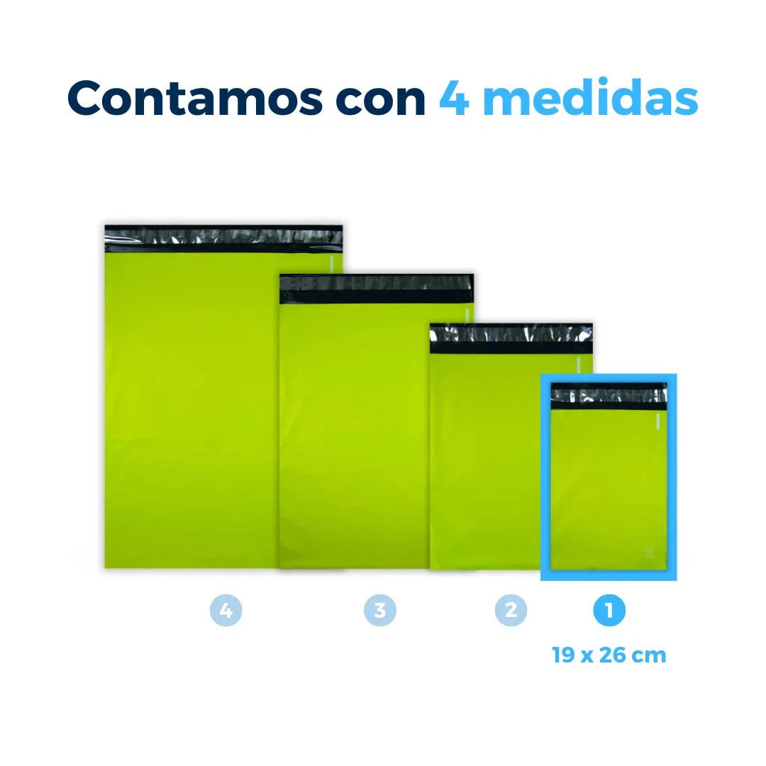 19 x 26 cm - Green Shipping Bags