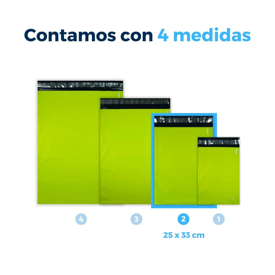 25 x 33 cm - Green Shipping Bags