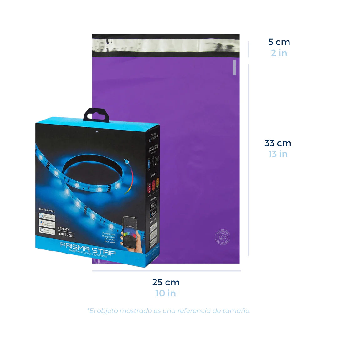 25 x 33 cm - Purple Shipping Bags with Guide Holder