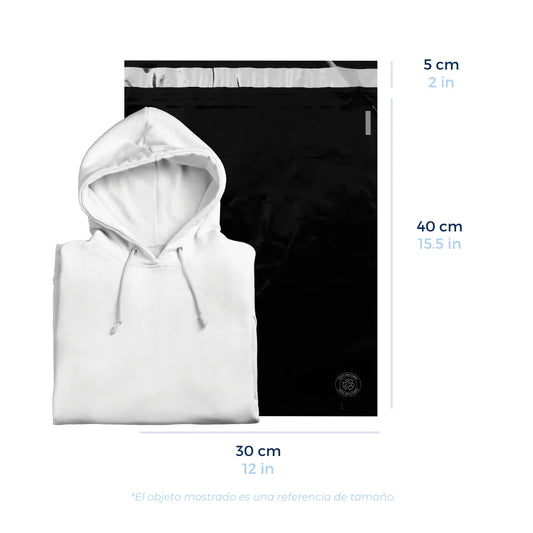 12 x 15.5 in - Black Shipping Bags | ProntoPack