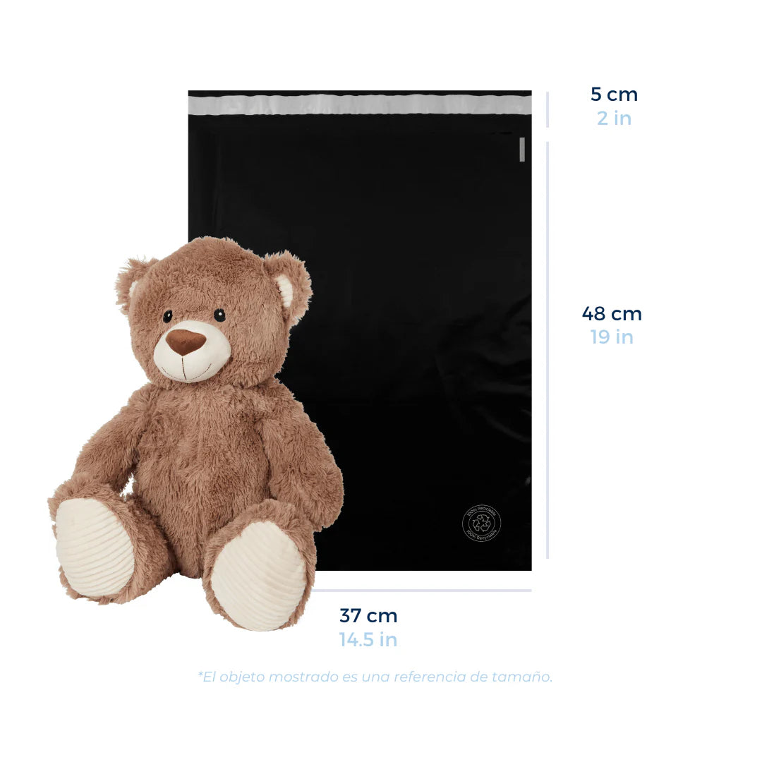 Bolsas de envío negras de 37 x 48 cm