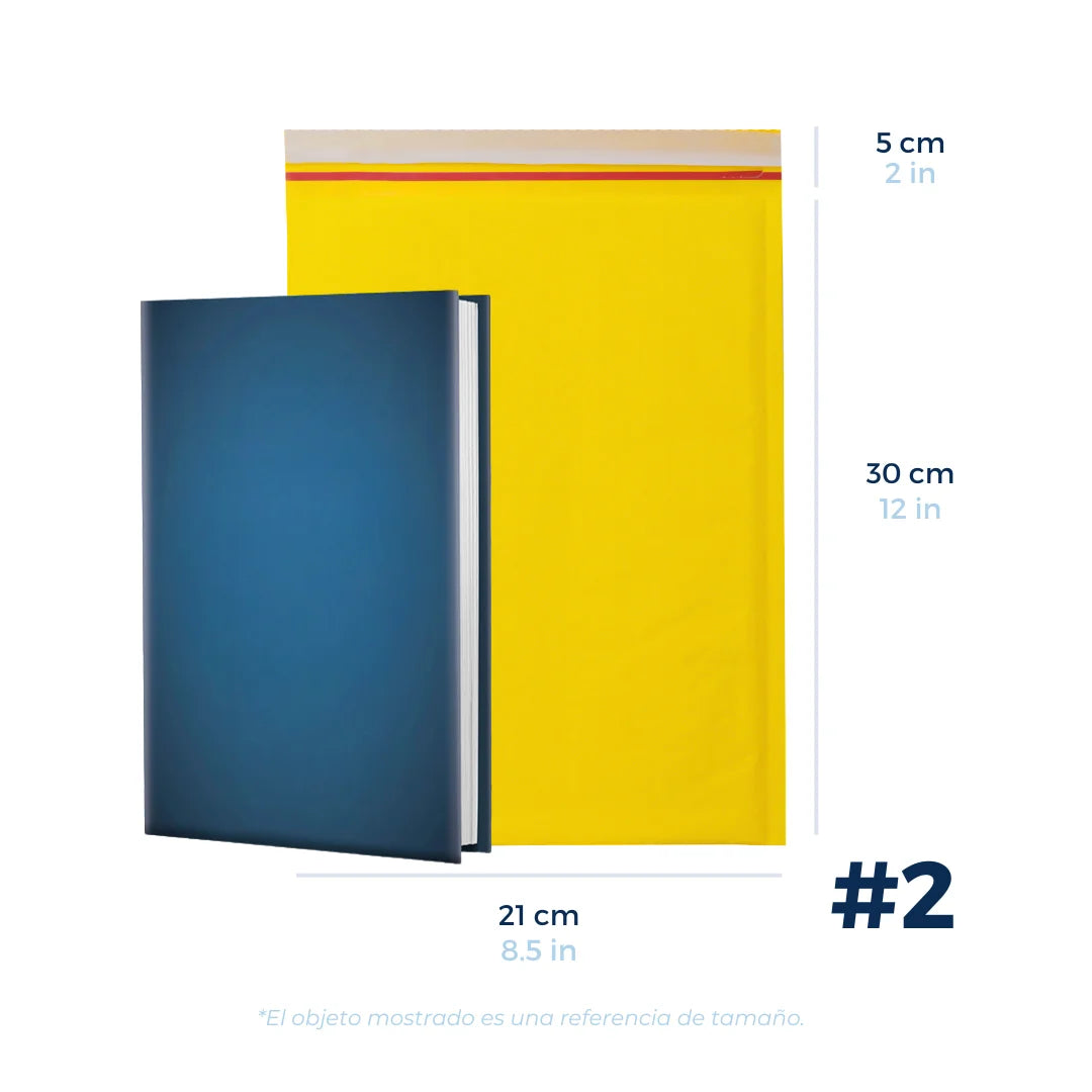 21 x 30 cm - #2 Yellow Bubble Envelopes