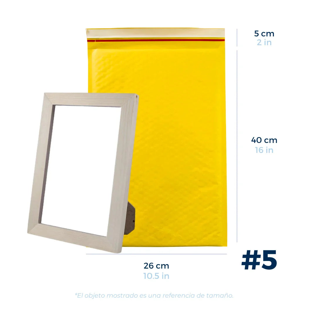 26 x 40 cm - #5 Yellow Bubble Envelopes