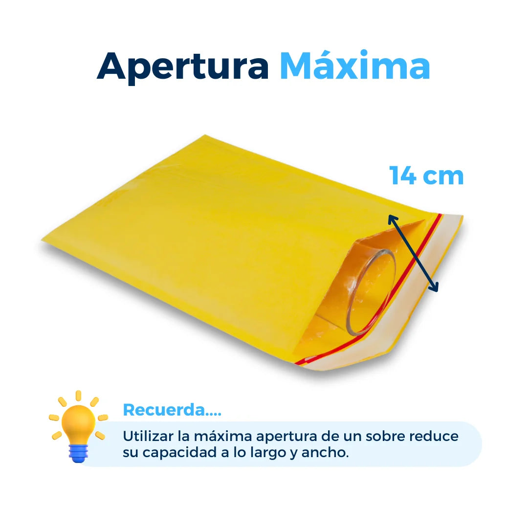 21 x 30 cm - #2 Yellow Bubble Envelopes