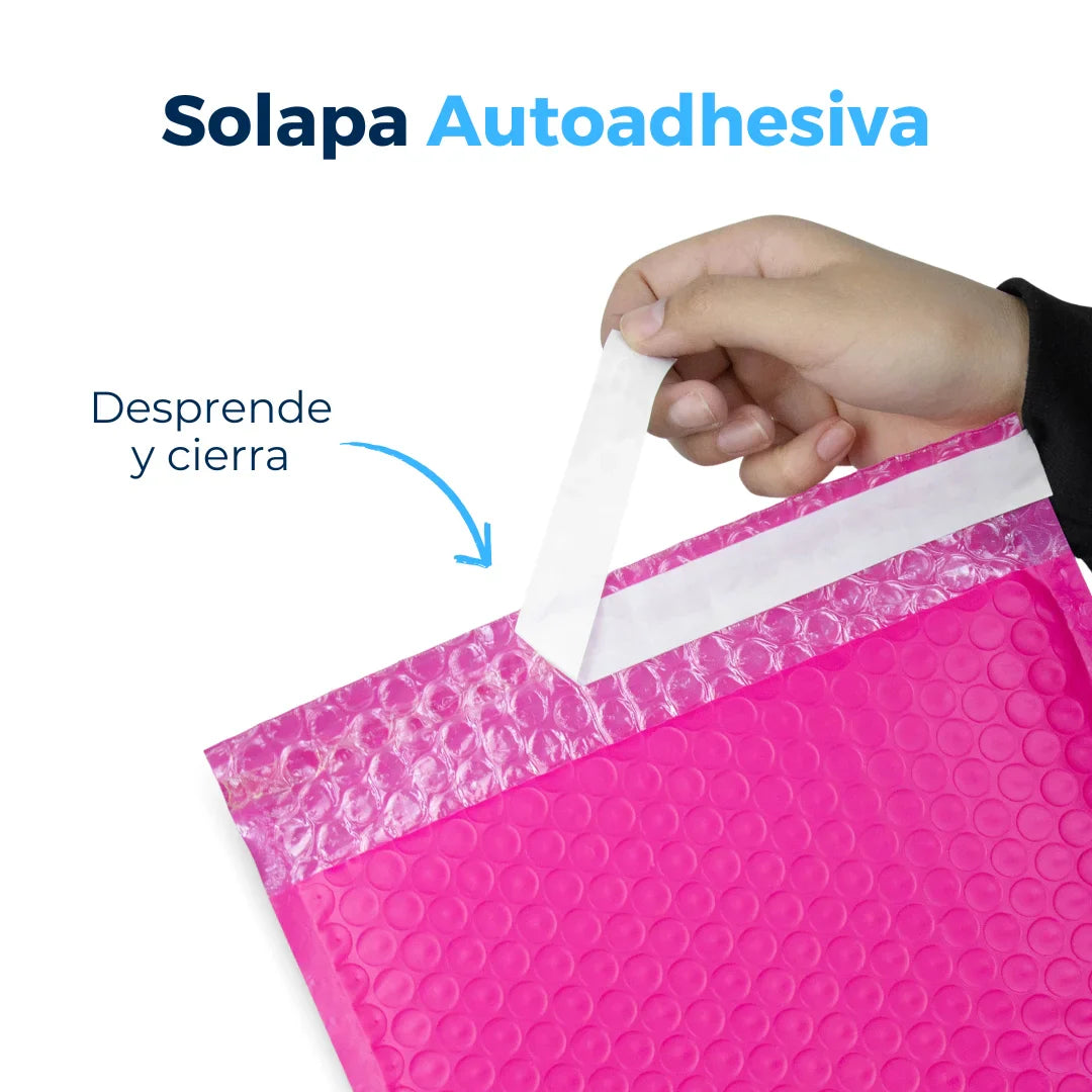 10 x 20 cm - #000 Pink Bubble Envelopes