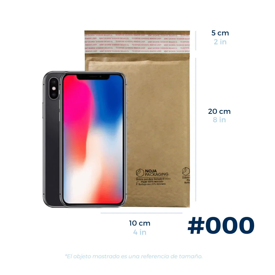 10 x 20 cm - #000 Kraft Bubble Envelopes