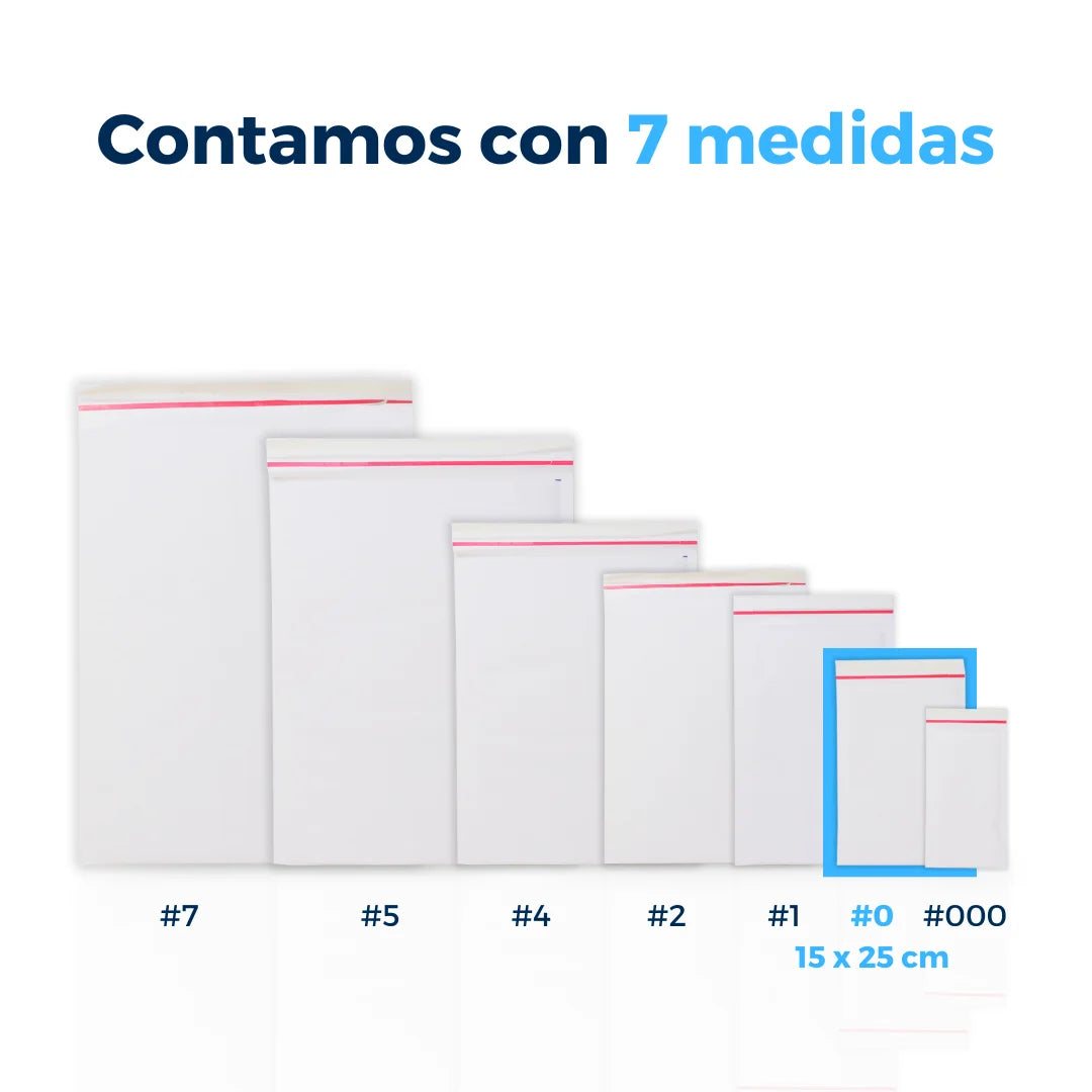 15 x 25 cm - #0 White Bubble Envelopes