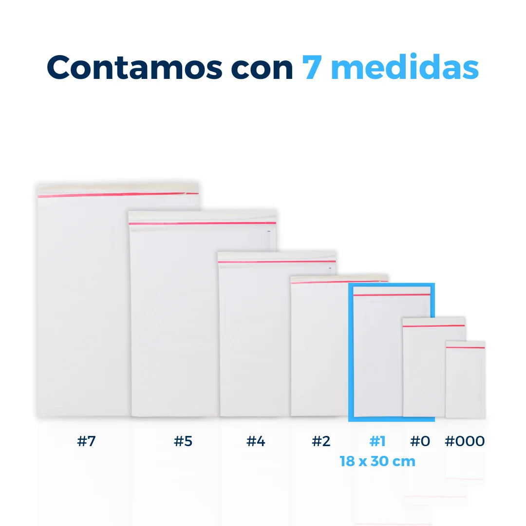 18 x 30 cm - #1 White Bubble Envelopes