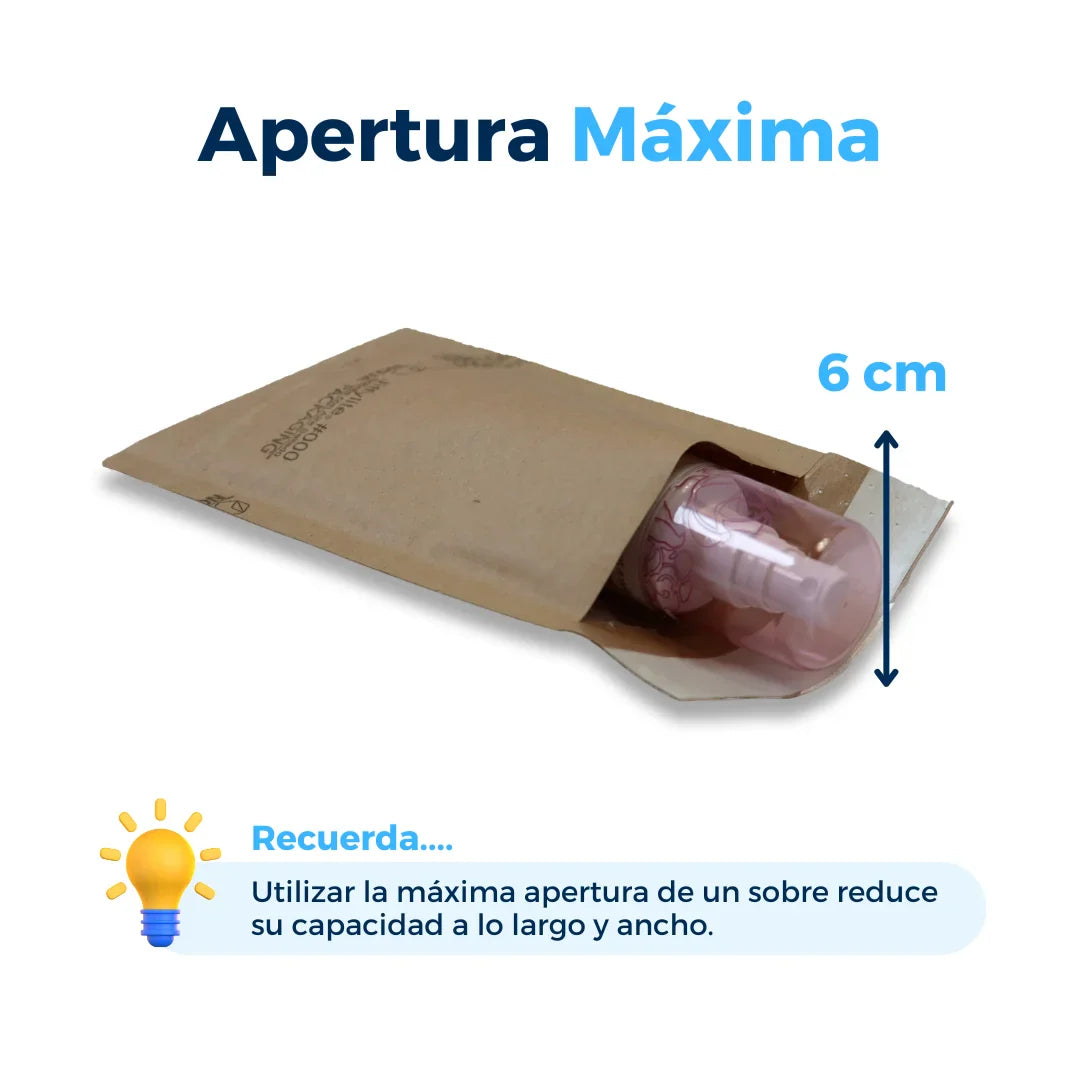 Sobres de burbujas Kraft 10 x 20 cm - #000