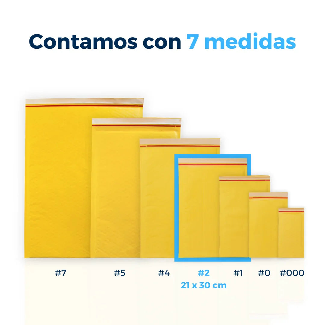 21 x 30 cm - #2 Yellow Bubble Envelopes