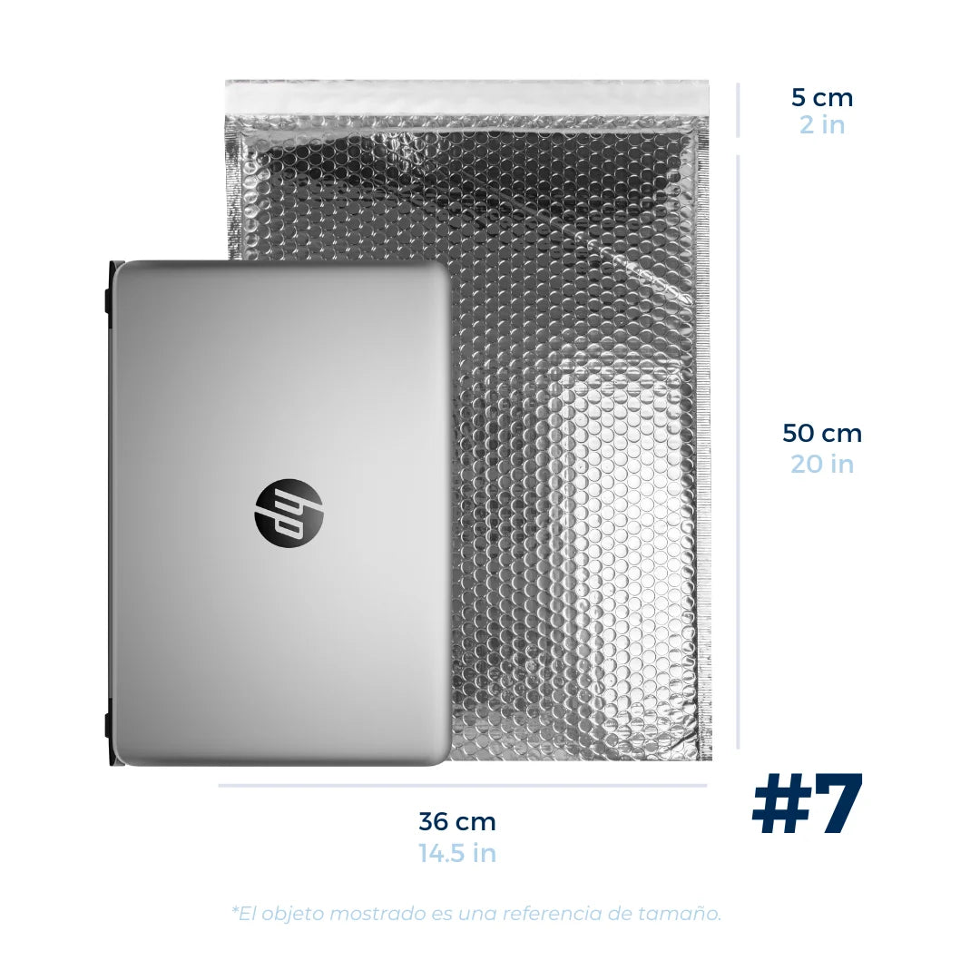 36 x 50 cm - #7 Silver Bubble Envelopes