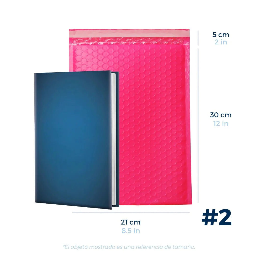 21 x 30 cm - #2 Pink Bubble Envelopes