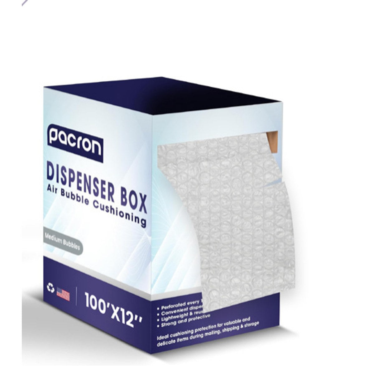 3/16 in x 24 in x 175 ft - Bubble Wrap Dispenser Box