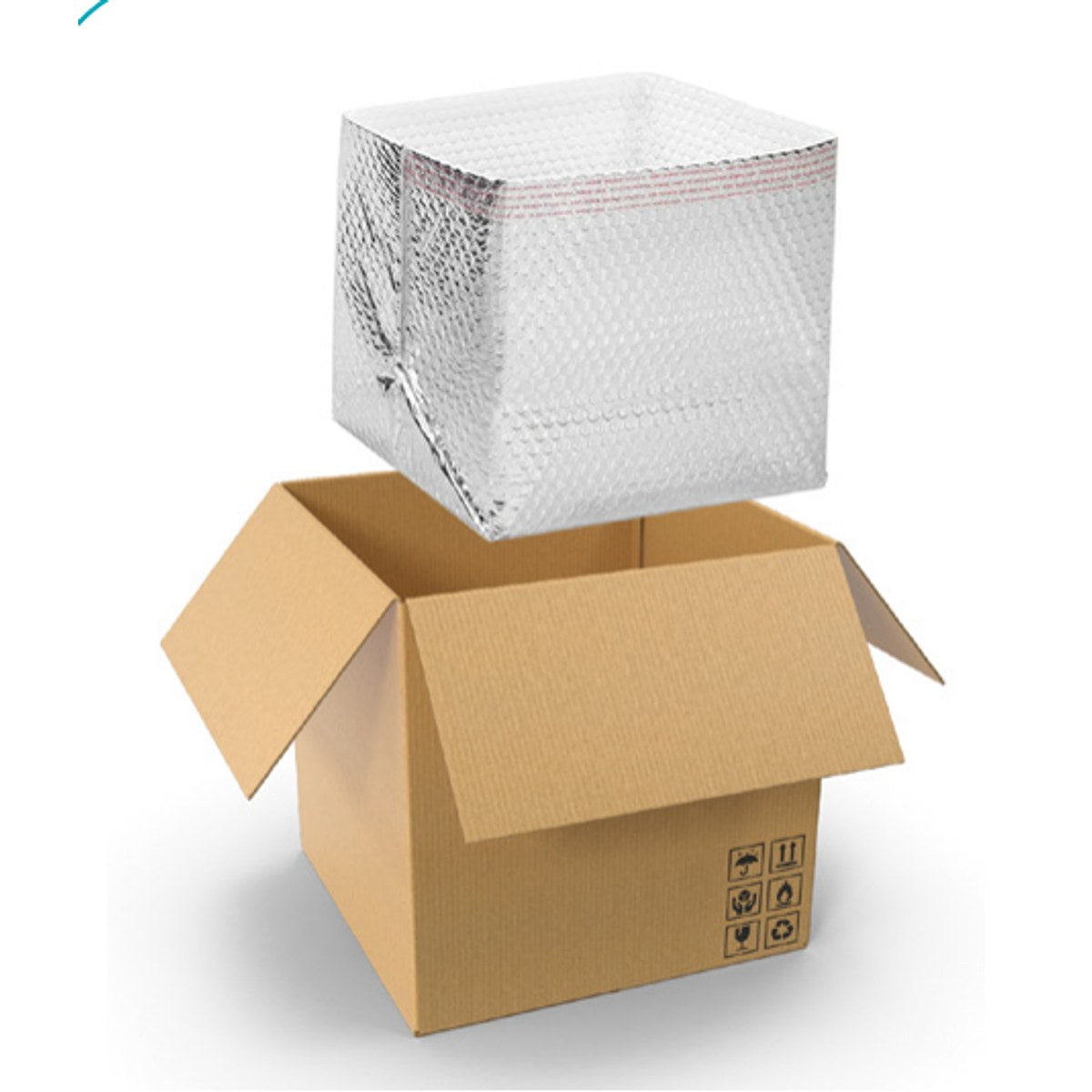 8 x 8 x 8 in - TempLiner Insulated Box Liners (100 Pack)